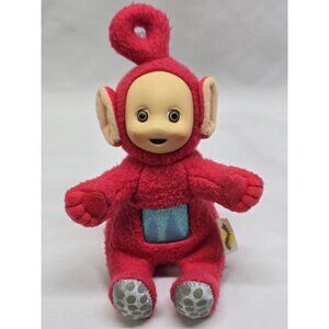 Vintage Playschool Teletubbies Red Po 1998 Mini Stuffed Toy- Rubber Face
